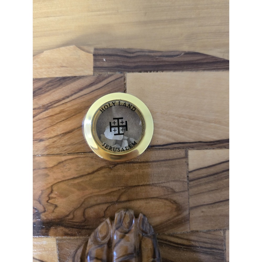 Jerusalem Olive Wood "God Bless Our Home" Wooden Plauque - Picture 4 of 10
